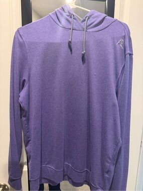 NWT Rhoback Men's Purple "The Poe" Hooded Long-Sleeve Shirt